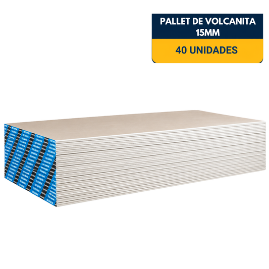 YESO CARTON DE 15mm (Venta por Pallet) 40Un.