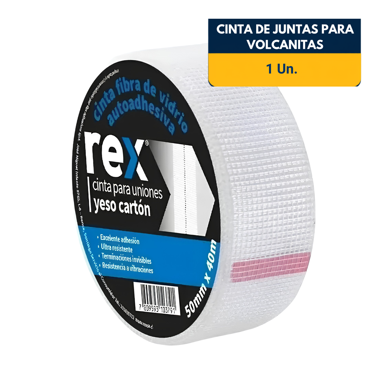 CINTA PARA JUNTAS AUTOADHESIVA 50m x 40mm - YESO CARTÓN