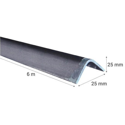 ANGULO DOBLADO DE ACERO DE (25X25X2mm) EN 6Mt