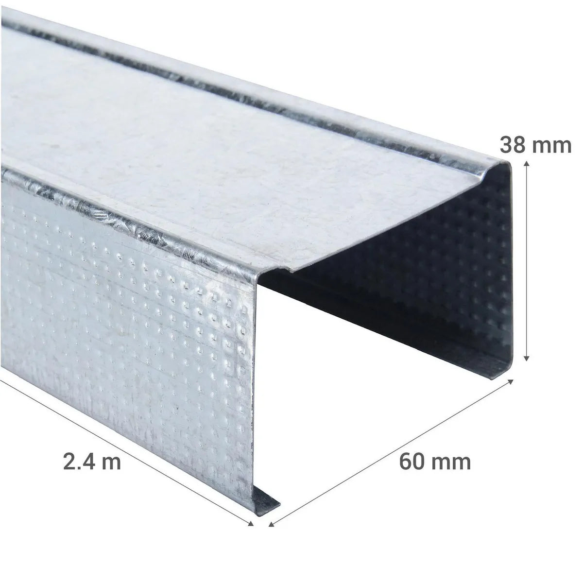 PERFIL ECONOMICO MONTANTE DE (60x0.5mm) EN 2.40Mt.