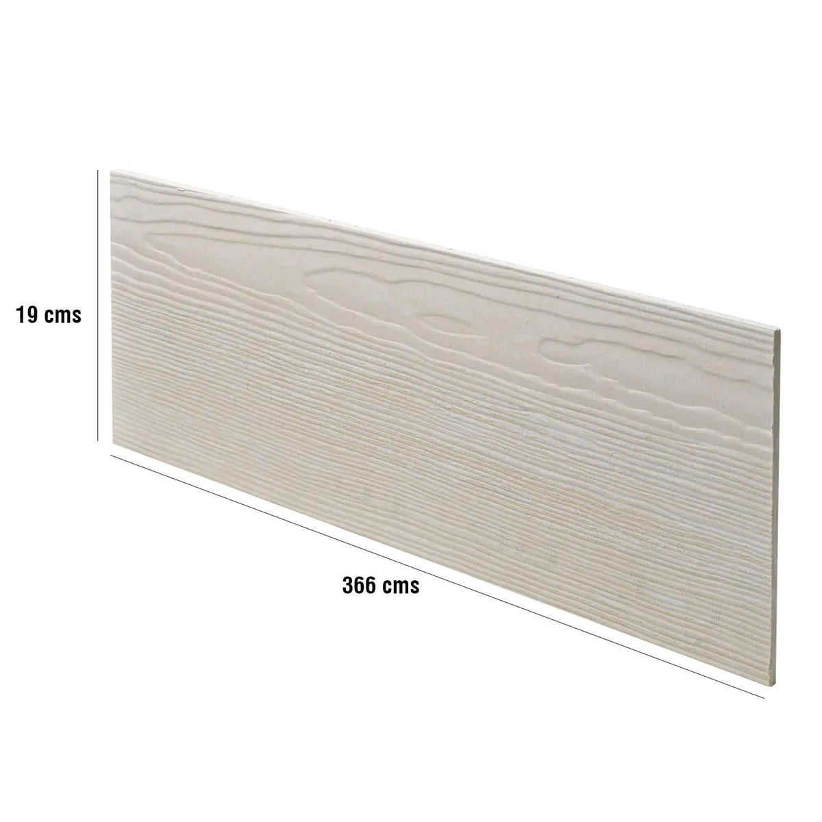 SIDING FIBROCEMENTO (6mm x 19Cm) EN 3.66Cm (Venta por Un).