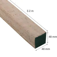PINO DIMENSIONADO VERDE DE 2X2X3.2Mt.